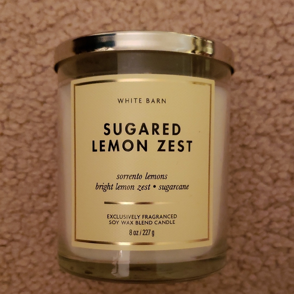 Sugar Lemon Zest Single Wick Candle
